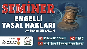 Büyükşehir’den Engelli Hakları Semineri