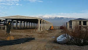 Canlı Hayvan Borsası İnşaatı Devam Ediyor