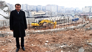 BAŞKAN ERKOÇ’TAN OTOPARK İNŞAATINDA İNCELEME