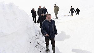 BAŞKAN ERKOÇ YEDİKUYULARDA İNCELEMELERDE BULUNDU