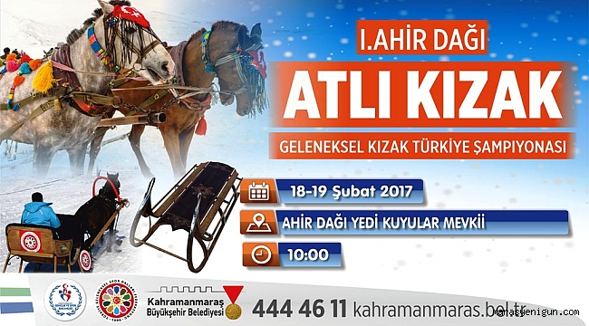 BÜYÜKŞEHİR’DEN ATLI KIZAK ETKİNLİĞİ