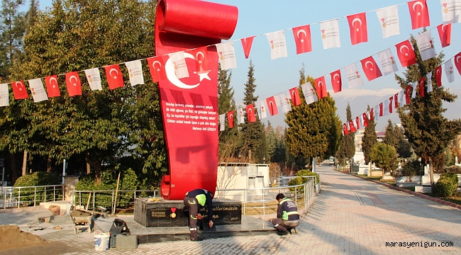 BÜYÜKŞEHİR’DEN ŞEHİTLİK ANITI