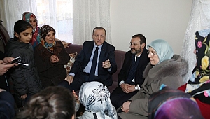CUMHURBAŞKANI RECEP TAYYİP ERDOĞAN’IN SARIGÜL AİLESİNE SÜRPRİZ ZİYARETİ
