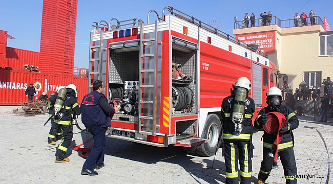 NEFESLERİ KESEN YANGIN VE DEPREM TATBİKATI YAPILDI