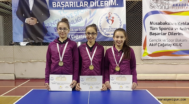 ANALİG MASA TENİSİNDE YILDIZ KIZLARIMIZ FİNALDE