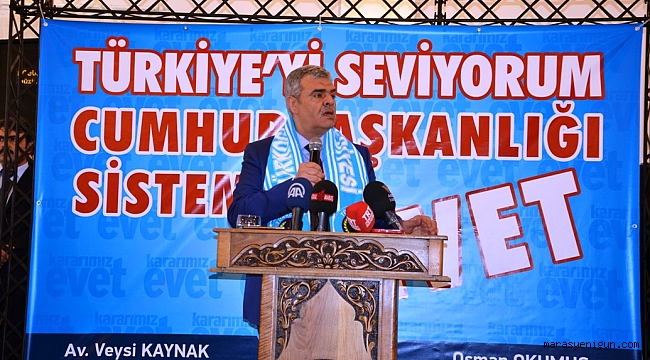 BAŞBAKAN YARDIMCISI KAYNAK, REFERANDUM KAMPANYASINA TÜRKOĞLU'NDAN BAŞLADI