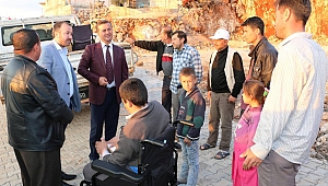 BAŞKAN BOZDAĞ; ENGELLİ VATANDAŞ OSMANIN YÜZÜNÜ GÜLDÜRMEYE DEVAM EDİYOR