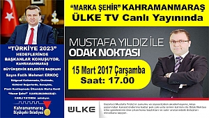 BAŞKAN ERKOÇ ÜLKE TV’DE CANLI YAYINA KATILACAK