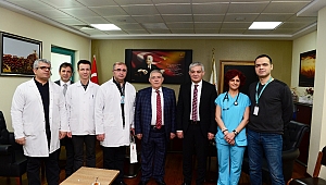 BAŞKAN MAHÇİÇEK, DOKTORLARI ZİYARET ETTİ
