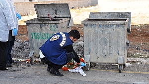 BEBEĞİ ÇÖP KONTEYNERİNE ATTILAR