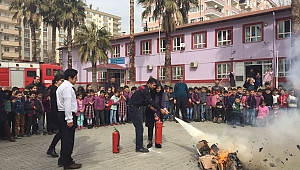 BÜYÜKŞEHİR İTFAİYESİ EĞİTİM VE TATBİKATLARA HIZ KESMEDEN DEVAM EDİYOR