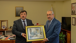 EKİNÖZÜ BELEDİYE BAŞKANI ÇELEĞEN, REKTÖR DEVECİ’Yİ ZİYARET ETTİ