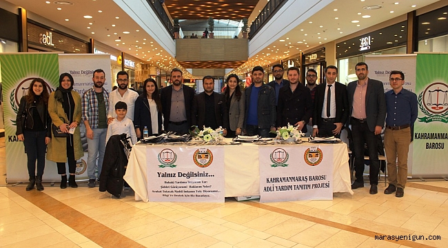 KAHRAMANMARAŞ BAROSU’NDAN AVM ZİYARETÇİLERİNE ADLİ YARDIM