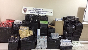 KAHRAMANMARAŞ’TA 11 BİN 400 PAKET KAÇAK SİGARA ELE GEÇİRİLDİ