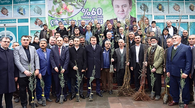 KAHRAMANMARAŞ’TA ÇİFTÇİYE FİDAN DESTEĞİ