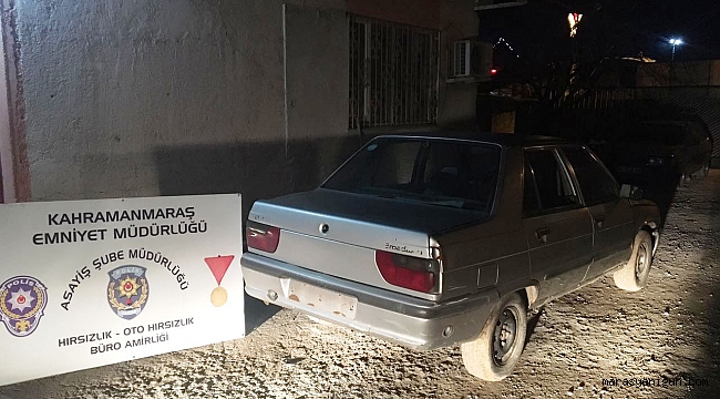 ŞANLIURFA’DA ÇALINDI KAHRAMANMARAŞ’TA ÇIKTI
