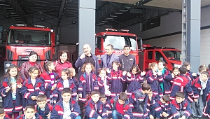 SÜLEYMAN ŞAH ÖĞRENCİLERİNDEN İTFAİYEYE ZİYARET