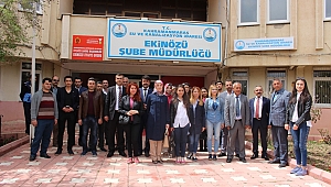 ADAY ÖĞRETMENLERDEN EKİNÖZÜ BELEDİYESİNE ZİYARET