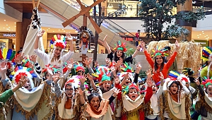 AVM'DE KÜÇÜK BİZON KIZILDERİLİ KÖYÜ ETKİNLİĞİ