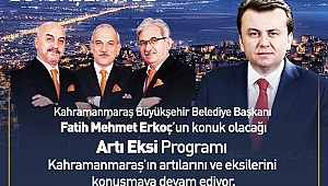BAŞKAN ERKOÇ ARTI EKSİ’YE KONUK OLUYOR