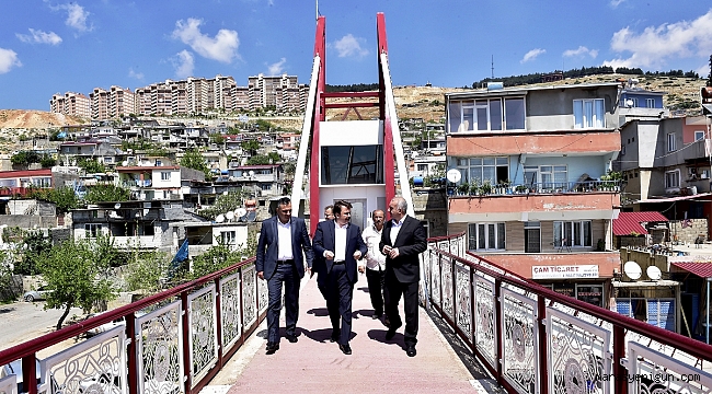 BAŞKAN ERKOÇ’TAN ASANSÖRLÜ ÜSTGEÇİTTE İNCELEME