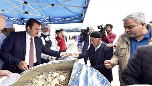 BÜYÜKŞEHİR’DEN ETLİ PİLAV İKRAMI