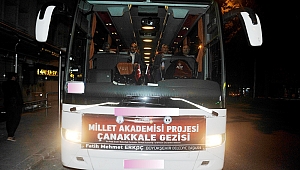 BÜYÜKŞEHİR MUHTARLARI ÇANAKKALE’YE UĞURLADI