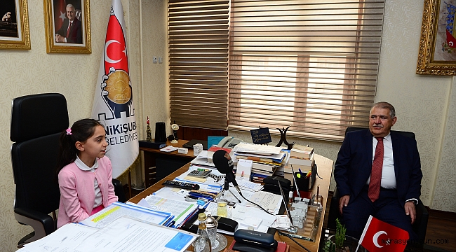 ONİKİŞUBAT’IN KÜÇÜK BAŞKANI SENANUR’UN HAYALLERİ İLGİ TOPLADI