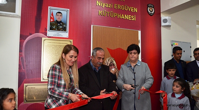 ŞEHİT NİYAZİ ERGÜVEN KÜTÜPHANESİ AÇILDI