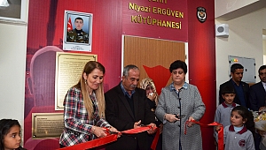 ŞEHİT NİYAZİ ERGÜVEN KÜTÜPHANESİ AÇILDI