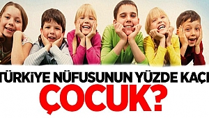 ÜLKE NÜFUSUNUN ÜÇTE BİRİNİ ÇOCUKLAR OLUŞTURDU