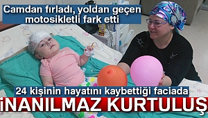 11 aylık bebek midibüs kazasından kurtuldu
