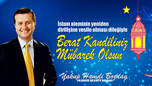BAŞKAN BOZDAĞ’DAN, BERAT KANDİLİ MESAJI