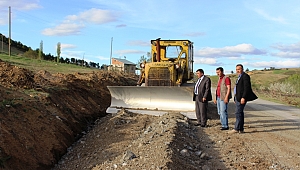 BAŞKAN ÇELEĞEN, ALİŞAR GRUP YOLUNU İNCELEDİ.