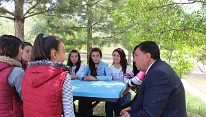 BAŞKAN ÇELEĞEN; KIZ ÖĞRENCİ YURDUNU ZİYARET ETTİ.