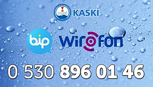 KASKİ’YE BİP VE WİROFON UYGULAMALARINDAN BAŞVURABİLİRSİNİZ