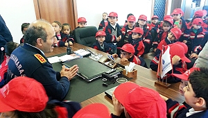 MİNİK İTFAİYECİLERDEN ZİYARET