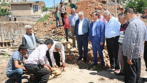 BAŞKAN BOZDAĞ, YENİ TAZİYE EVİNİN TEMELİNİ ATTI