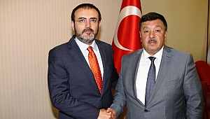 BAŞKAN ÇELEĞEN VE BERABERİNDEKİ HEYET ÜNAL’A HAYIRLI OLSUN ZİYARETİ