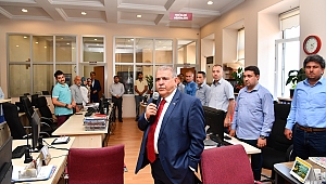 BAŞKAN MAHÇİÇEK, PERSONELLE BAYRAMLAŞTI