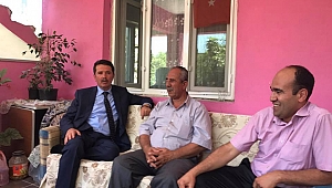 BAŞKAN OKUMUŞ; BAYRAM BOYUNCA ÇAT KAPI EV ZİYARETLERİNDE BULUNDU