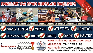 BÜYÜKŞEHİR’DEN ENGELSİZ YAZ SPOR KURSLARI