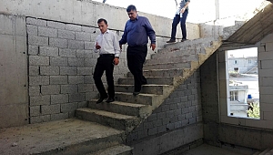 PAZARCIK KAYMAKAMI AYDIN KUR’AN KURSU İNŞAATINI İNCELEDİ