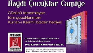 AFŞİNDER 'DEN ANLAMLI KAMPANYA