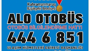 ALO OTOBÜS’ HİZMETİNİZDE!