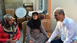 BAŞKAN OKAY KURBAN BAYRAMI ÖNCESİ ŞEHİT VE GAZİ YAKINLARINI ZİYARET ETTİ