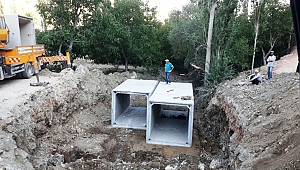 ÇAĞLAYANCERİT’TE MENFEZ ÇALIŞMASI