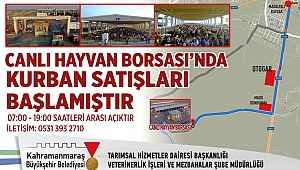 CANLI HAYVAN BORSASINDA KURBAN SATIŞLARI BAŞLADI