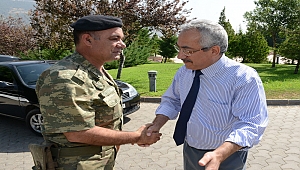 GARNİZON KOMUTANI KÖŞKER’DEN REKTÖR DEVECİ’YE ZİYARET