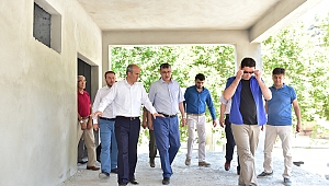 GÜVENÇ VE BAŞKAN OKAY DULKADİROĞLU'NUN HİZMETLERİNİ YERİNDE İNCELEDİ